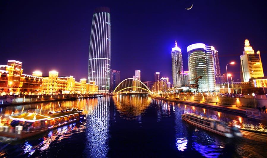 千年港口绽放现代辉煌，天津璀璨都市印象